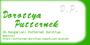 dorottya putternek business card